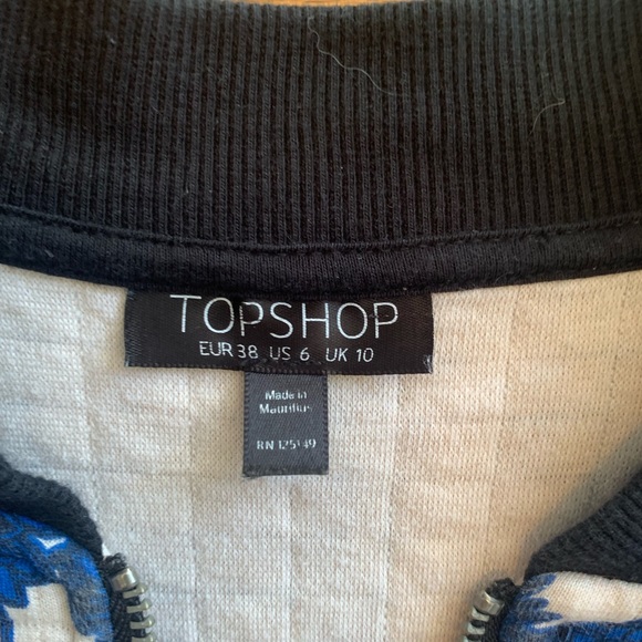 Topshop womens Floral Bomber Jacket - Picture 7 of 9